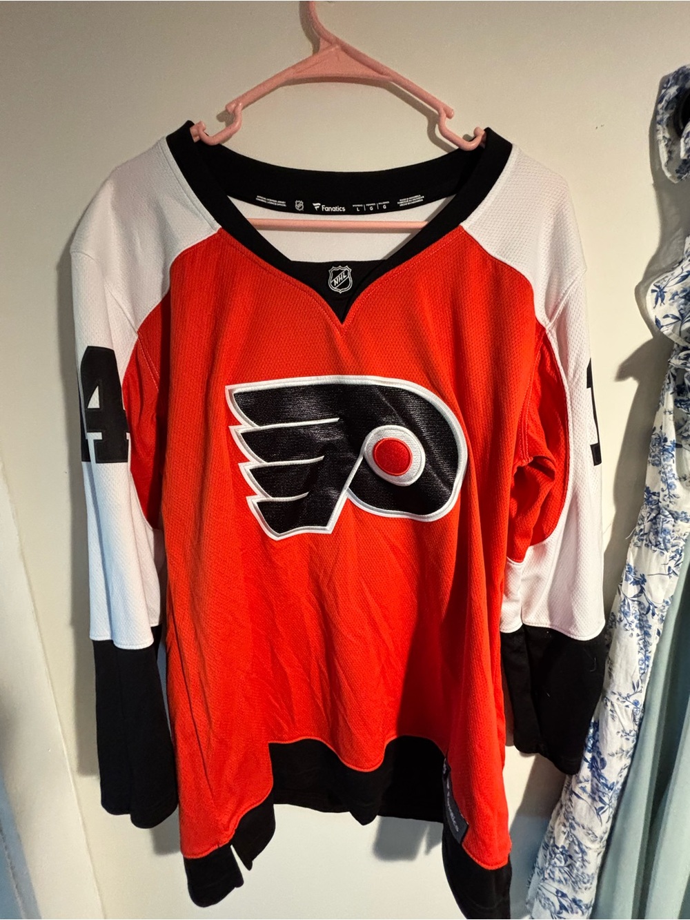 Fanatics Philadelphia Flyers Orange, White & Black Kids Hockey Jersey